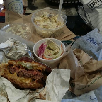 Tickle Pickle Northside - Burger special, potato salad, Cole slaw - Burgers Near Me - Cincinnati, Ohio