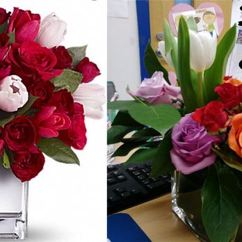 Wild About Flowers - Expectation vs. Reality... RIP OFF!!! Does the photo on the right look like a $120 bouquet??? I think not!!! - Floral Designers Near Me - Dallas, Texas Wild About Flowers - Expectation vs. Reality... RIP OFF!!! Does the photo on the right look like a $120 bouquet??? I think not!!! - Floral Designers Near Me - Dallas, Texas