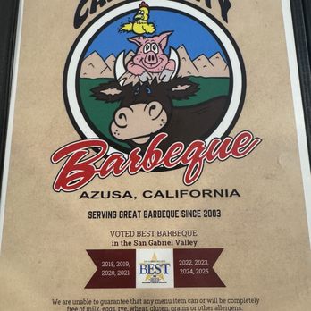Canyon City Barbeque - Menu - Barbeque Near Me - Azusa, California Canyon City Barbeque - Menu - Barbeque Near Me - Azusa, California