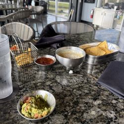 Topgolf - Chips, Salsa, Queso and Guacamole. Fries.