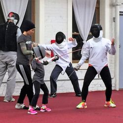 RedStar Fencing Club - 6 year old Farren has her first fencing lesson