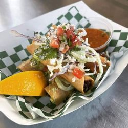 Rooster’s Food Truck - Chicken Taquitos