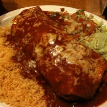 Casa Sanchez - Burrito de Fajita Chicken (wet with Red Sauce) - Mexican Near Me - Ontario, California