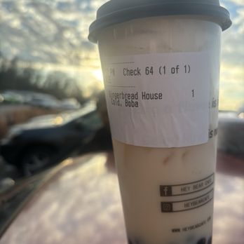 Hey Bear Cafe - Gingerbread house boba - Bubble Tea Near Me - Knoxville, Tennessee