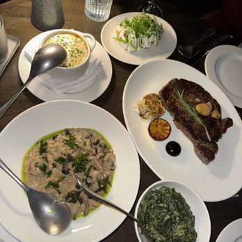 Kali Steak  - Risotto, scalloped potatoes, creamed spinach, ribeye. - Steakhouses Near Me - Los Angeles, California