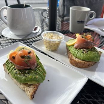 Roma Coffee - Split Salmon Avocado Toast with coffee and tea. Nicely prepared and presented! - Coffee & Tea Near Me - Las Vegas, Nevada Roma Coffee - Split Salmon Avocado Toast with coffee and tea. Nicely prepared and presented! - Coffee & Tea Near Me - Las Vegas, Nevada