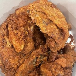 Safeway - Shows condition of overcooked fried chicken. Pieces were obviously very light when picked up.