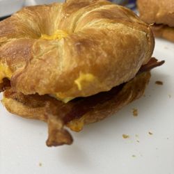 Bittersweet Crossroads - Bacon egg cheese croissant