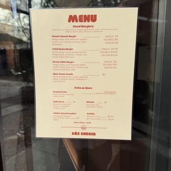 Bos Burger - Menu - Burgers Near Me - Tucson, Arizona