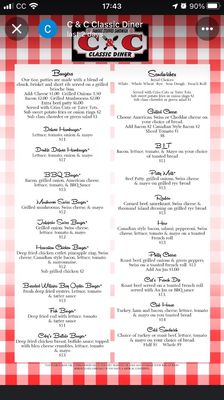 Menu photo 4 C&C Classic Diner Raymond, WA Menu photo 4 C&C Classic Diner Raymond, WA