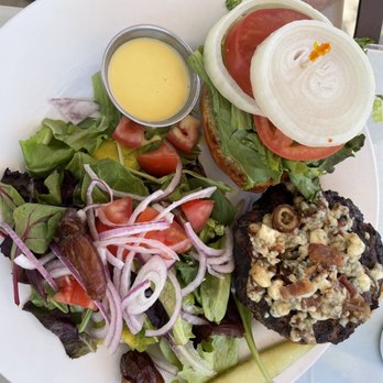 Shields Date Garden - Blue cheese date hamburger - Fruits & Veggies Near Me - Indio, California Shields Date Garden - Blue cheese date hamburger - Fruits & Veggies Near Me - Indio, California