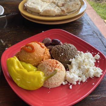 Santiago's Bodega - The Trio with pita - Tapas Bars Near Me - Orlando, Florida
