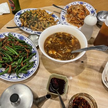 Shan Dong - Pork and Dry Braised Green Bean with Pork, sweet Hot and Sour Soup, Sesame Paste Noodles - Chinese Near Me - Oakland, California Shan Dong - Pork and Dry Braised Green Bean with Pork, sweet Hot and Sour Soup, Sesame Paste Noodles - Chinese Near Me - Oakland, California