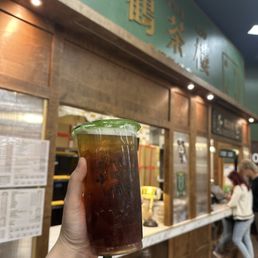 Osmanthus oolong tea with their signature tea jelly Osmanthus oolong tea with their signature tea jelly