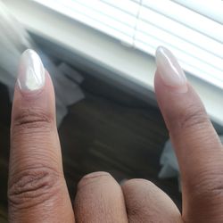 Zen Nails and Spa - The drastic nail color comparison....not close