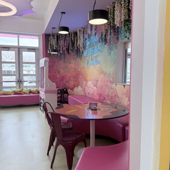 The Other Side Donuts - Colorful seating area. - Donuts Near Me - Salt Lake City, Utah The Other Side Donuts - Colorful seating area. - Donuts Near Me - Salt Lake City, Utah