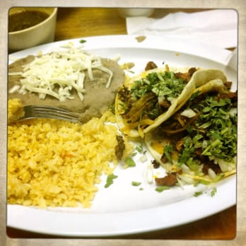 Jalisco Restaurant - The #1 with 2 tacos (al pastor), rice, and beans. - Mexican Near Me - Coachella, California Jalisco Restaurant - The #1 with 2 tacos (al pastor), rice, and beans. - Mexican Near Me - Coachella, California