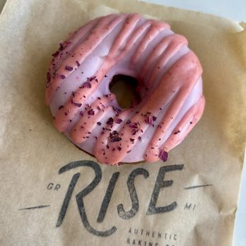 Rise Authentic Baking Co - Strawberry rose donut - Bakeries Near Me - Grand Rapids, Michigan