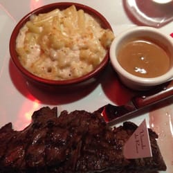 Hippopotamus - Pièce du boucher sauce aux poivres et gratin de pâte!