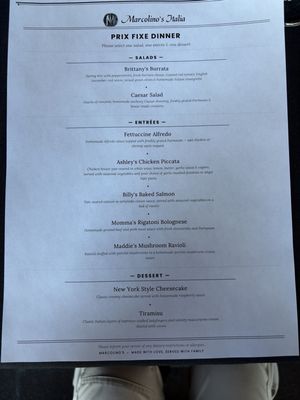 Menu photo 7 Marcolino's Italia Restaurant Reno, NV Menu photo 7 Marcolino's Italia Restaurant Reno, NV