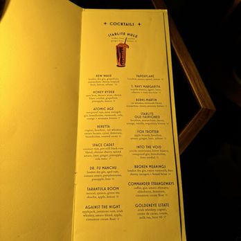 Starlite - Cocktail Menu - Cocktail Bars Near Me - San Diego, California Starlite - Cocktail Menu - Cocktail Bars Near Me - San Diego, California