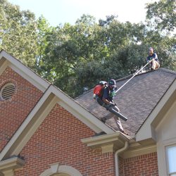 A Better Gutter Cleaning Inc. - The rope and harness technique that everyone uses...We invented this technique along with a couple of other people back in the 1990s