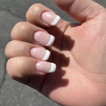 Divine Nails & Spa - lumpy french tip - Nail Salons Near Me - Mount Kisco, New York