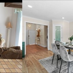 Marble Home Renovations - Before and after for family room