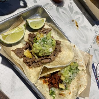 Tacos 805 - carne asada + al pastor taco (MexiCali style) - Mexican Near Me - Simi Valley, California