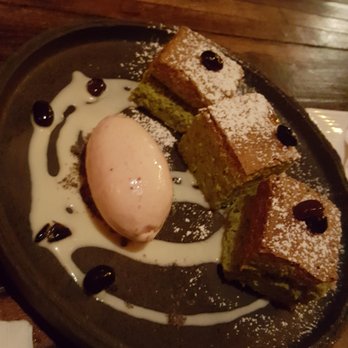 Kata Robata - Green tea souflee cheesecake. Delicious. - Sushi Bars Near Me - Houston, Texas Kata Robata - Green tea souflee cheesecake. Delicious. - Sushi Bars Near Me - Houston, Texas