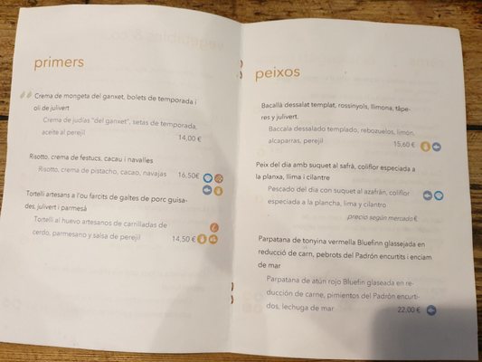 Menu photo 4 Agreste Barcelona, B