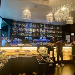 The buffet near the bar