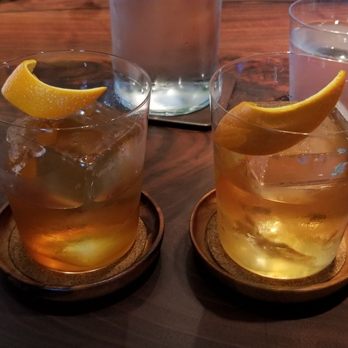 Angler - DON LOCKWOOD: Islay Scotch, Smoked Maple, Bourbon ($17) & KING KONG: Bourbon, Banana, Cachaca ($17) - Seafood Near Me - San Francisco, California Angler - DON LOCKWOOD: Islay Scotch, Smoked Maple, Bourbon ($17) & KING KONG: Bourbon, Banana, Cachaca ($17) - Seafood Near Me - San Francisco, California