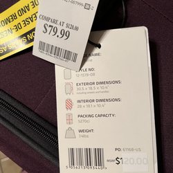 Marshalls - Too small bag