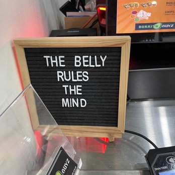 Burrito Guyz - Sign near cash register - Fast Food Near Me - Guelph, Ontario Burrito Guyz - Sign near cash register - Fast Food Near Me - Guelph, Ontario