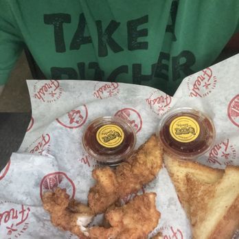 Slim Chickens - This was a 5 piece tender basket. I couldn't wait. Awesome food - Chicken Wings Near Me - Tyler, Texas Slim Chickens - This was a 5 piece tender basket. I couldn't wait. Awesome food - Chicken Wings Near Me - Tyler, Texas