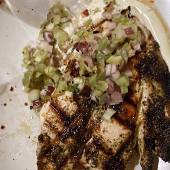 Manuela - Grilled Yellowtail, Castelvetrano Olives, Red Onion, Celery Aioli, Lemon - New American Near Me - Los Angeles, California Manuela - Grilled Yellowtail, Castelvetrano Olives, Red Onion, Celery Aioli, Lemon - New American Near Me - Los Angeles, California