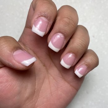 KV Nail Spa - PINK AND WHITE ACRYLIC - Nail Salons Near Me - Walnut Creek, California