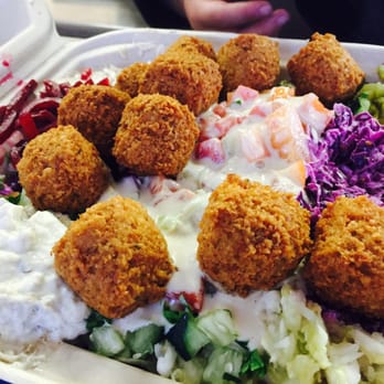 Falafel Stop - Falafel plate with everything   $6.75 - Falafel Near Me - Sunnyvale, California