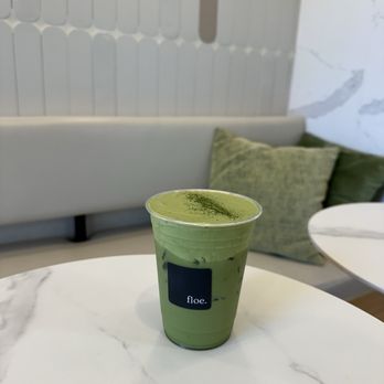 Floe - Double Matcha w/ oat milk - Shaved Ice Near Me - Fullerton, California