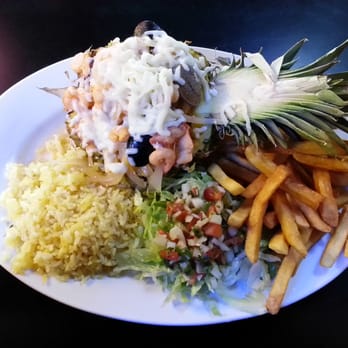 Karlitos Mariscos - $16.00 Pina Rellena - 3 Stars - Fabulous entree, but the fries and awful rice cost it a star. - Mexican Near Me - Greenville, South Carolina Karlitos Mariscos - $16.00 Pina Rellena - 3 Stars - Fabulous entree, but the fries and awful rice cost it a star. - Mexican Near Me - Greenville, South Carolina