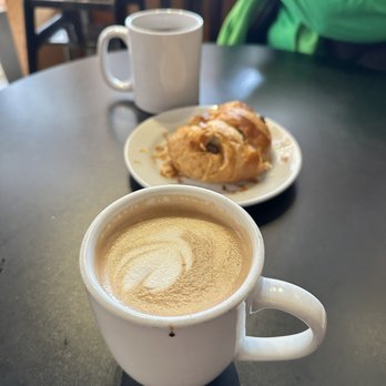Hereghty Heavenly Delicious - Cafe Mocha and Butter Croissant - Desserts Near Me - Raleigh, North Carolina