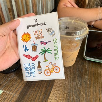 Groundwork Coffee - Coffee and sticker - Coffee & Tea Near Me - Los Angeles, California Groundwork Coffee - Coffee and sticker - Coffee & Tea Near Me - Los Angeles, California