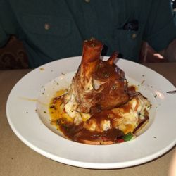 Easy Street Restaurant and Bar - Pork shank and garlic mashed.  Tender and perfectly seasoned.  A great meal not found in West Michigan