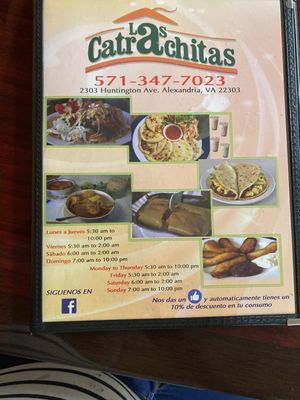 Menu photo 1 Las Catrachitas Alexandria, VA Menu photo 1 Las Catrachitas Alexandria, VA