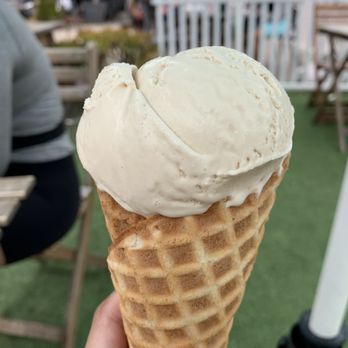 Scoops - Earl grey ice cream on a waffle cone - Ice Cream & Frozen Yogurt Near Me - La Jolla, California