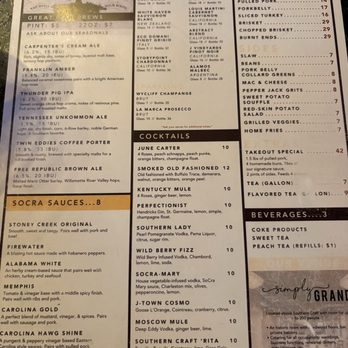 Southern Craft BBQ - Menu - Barbeque Near Me - Bristol, Virginia Southern Craft BBQ - Menu - Barbeque Near Me - Bristol, Virginia