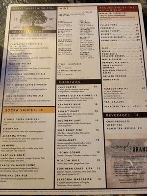 Menu photo 2 Southern Craft BBQ Bristol, VA Menu photo 2 Southern Craft BBQ Bristol, VA