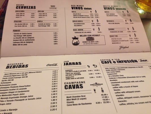 Menu photo 1 Quilombo Madrid, M