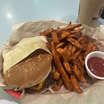 Nice Burger - NICE BURGER  SWEET POTATO FRIES - Burgers Near Me - Santa Ana, California